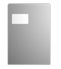 Briefumschlag DIN C5 (Lasche an der schmalen Seite), haftklebend mit Fenster, einseitig 1/0 schwarz-/weiß bedruckt
